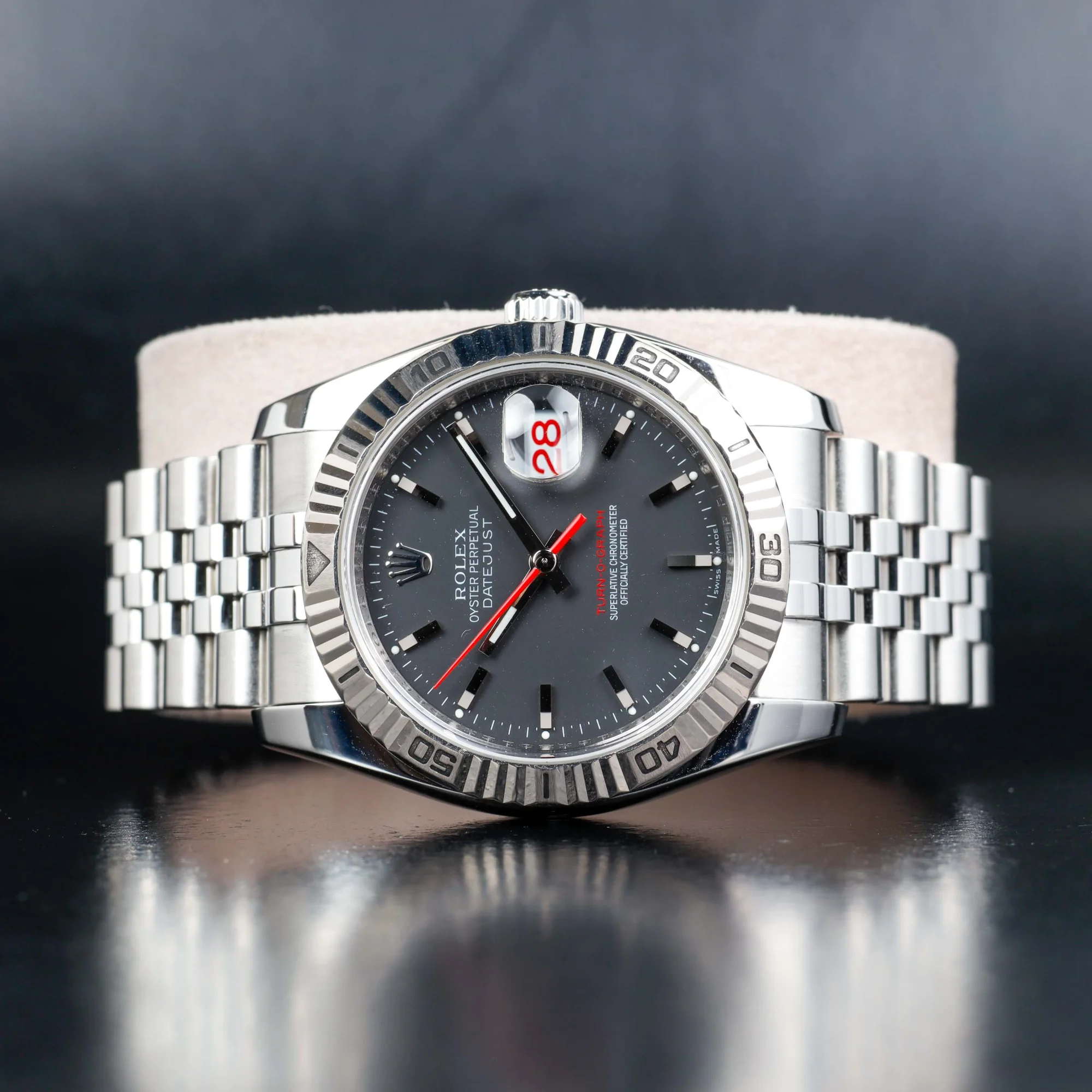 Rolex Datejust Turn-o-graph acier/or blanc 2