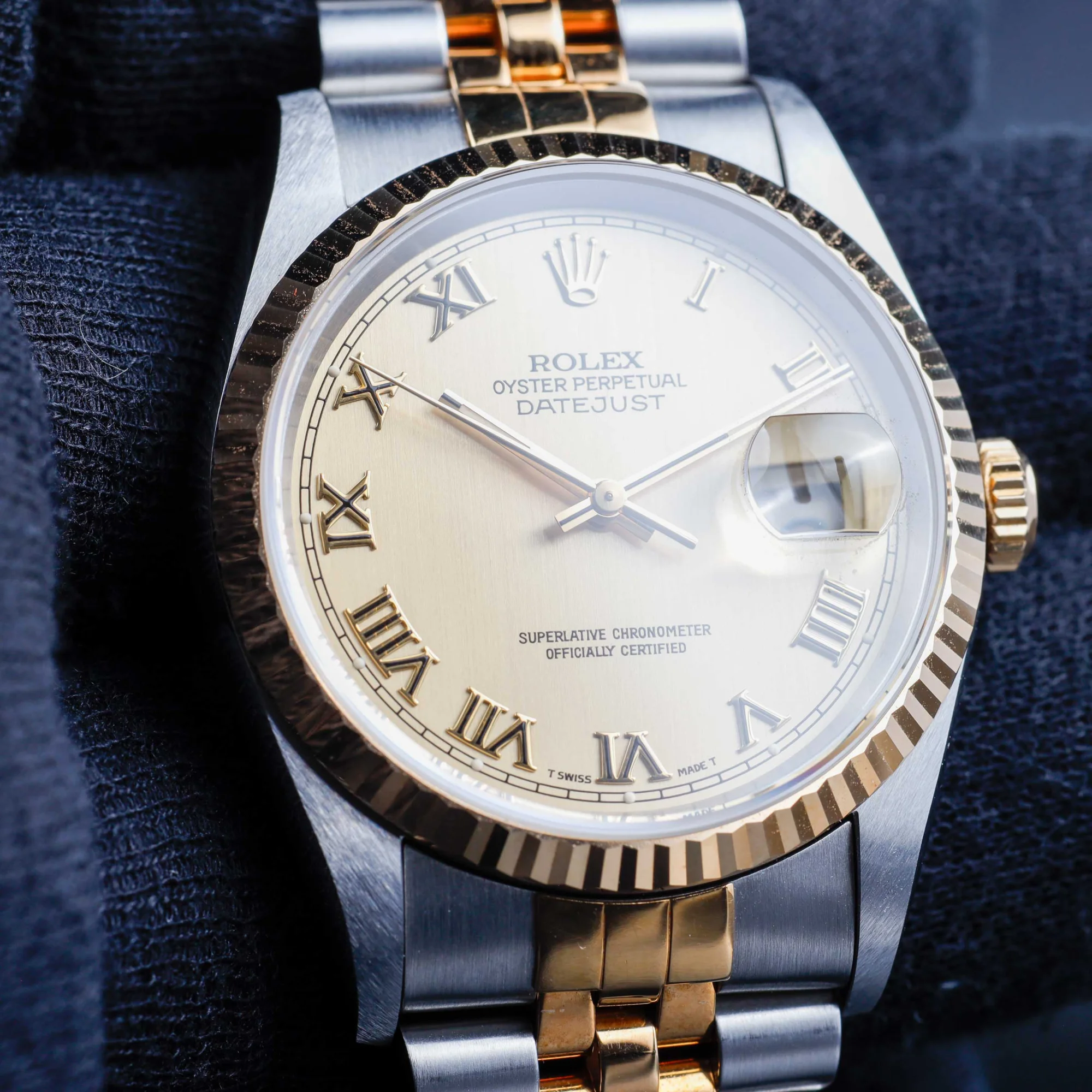 Rolex Datejust edelstahl/gelbgold 10