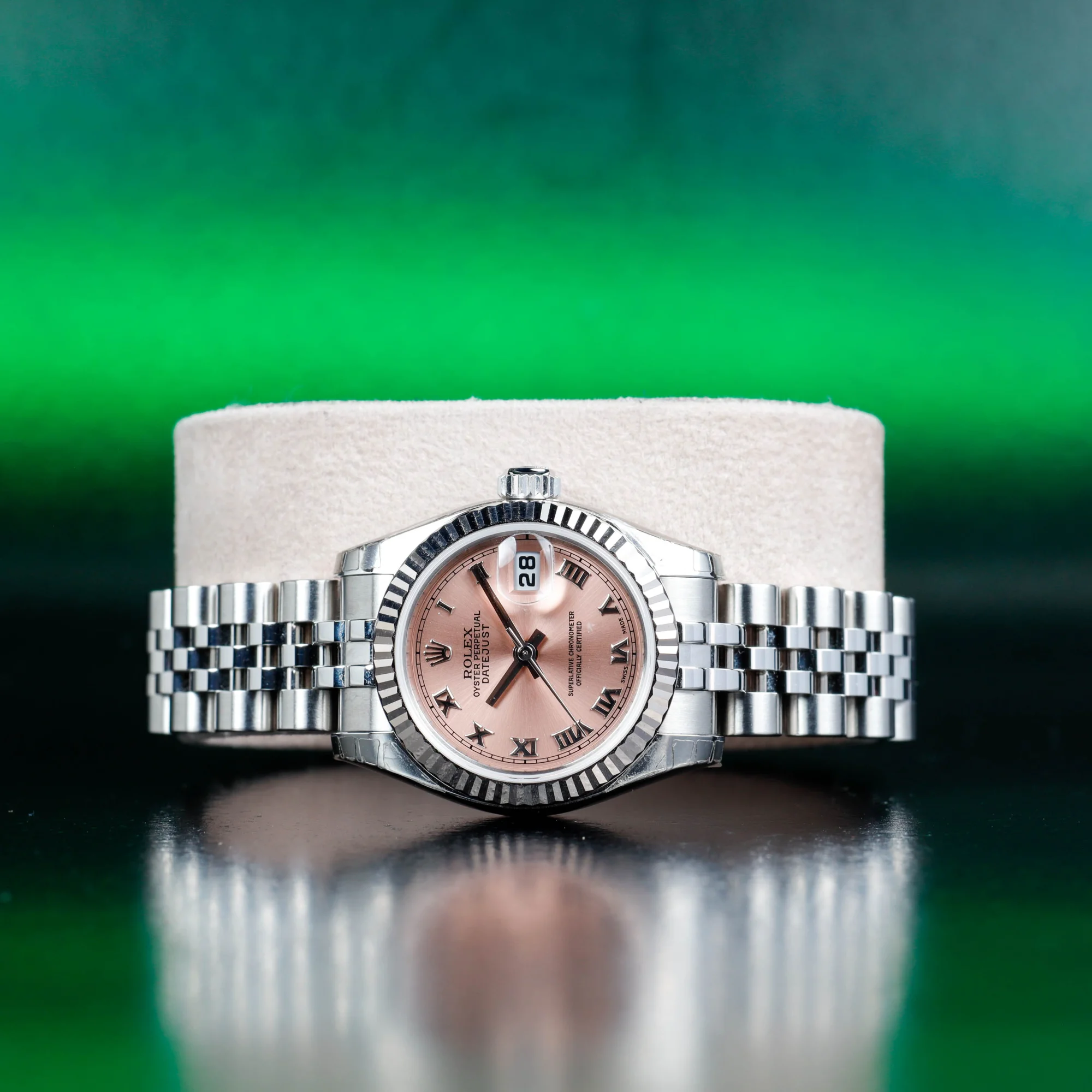 Rolex Lady-datejust 26 Roman Number Dial acciaio/oro bianco