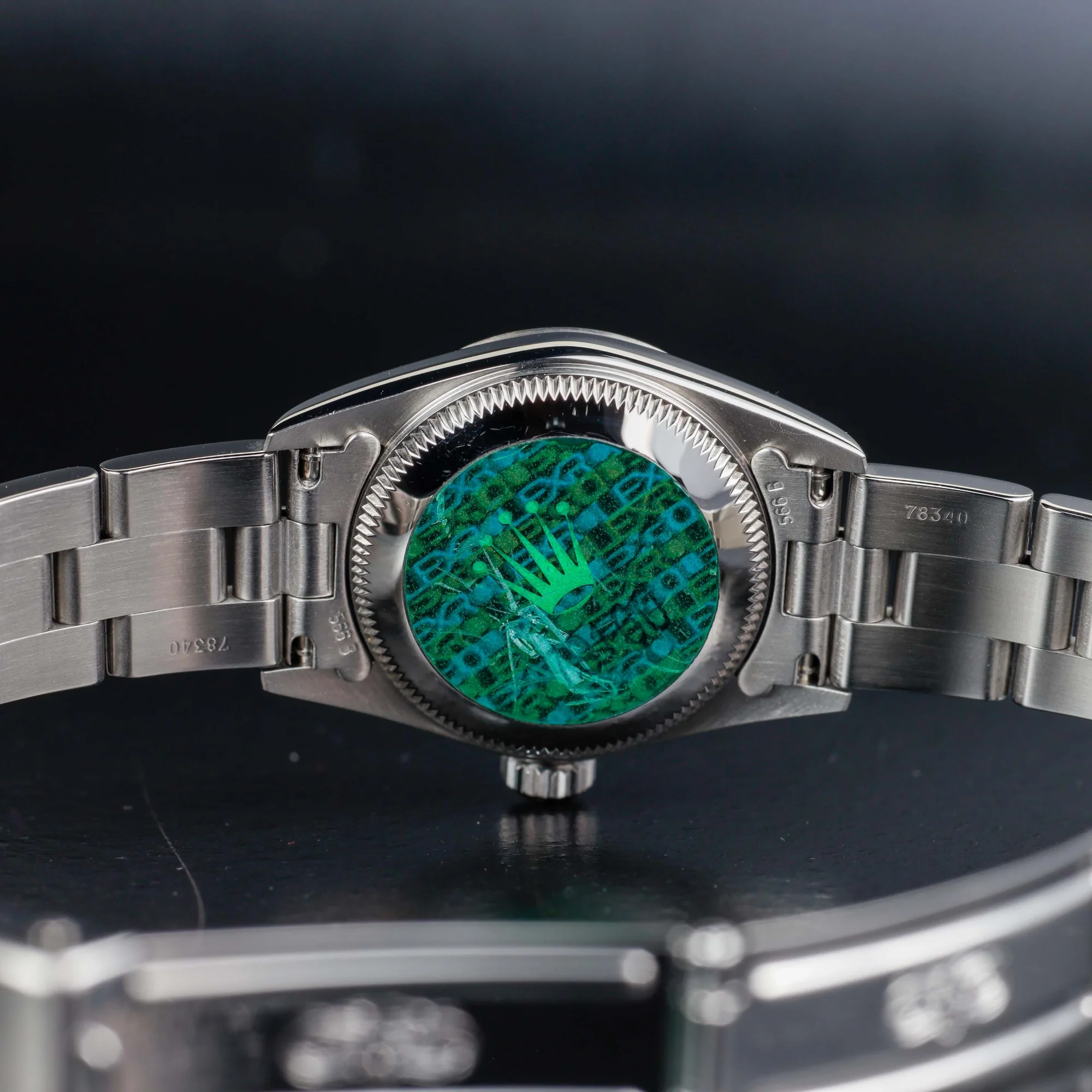 Rolex Oyster Perpetual 24 acier/or blanc 11