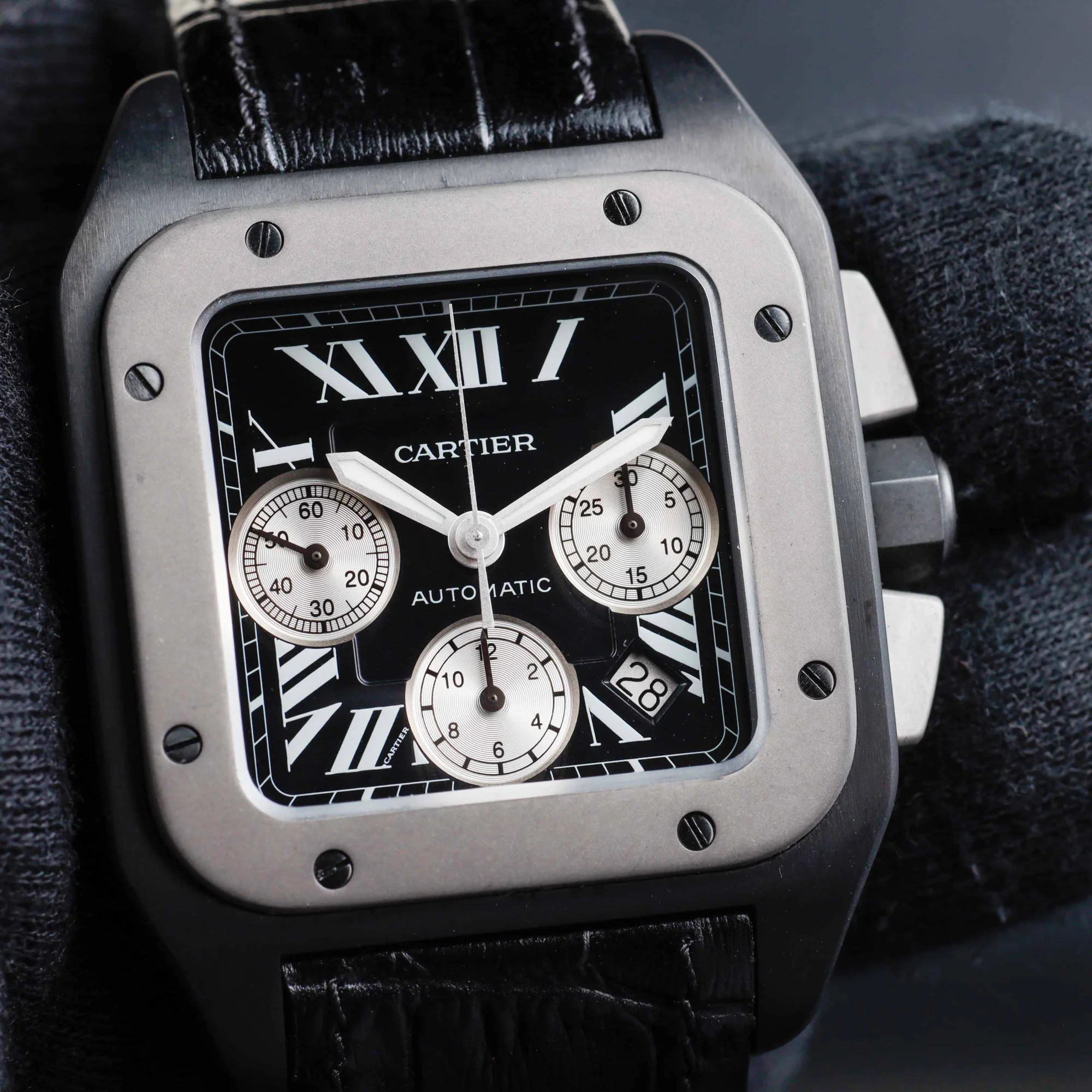 Cartier Santos 100 acier 8