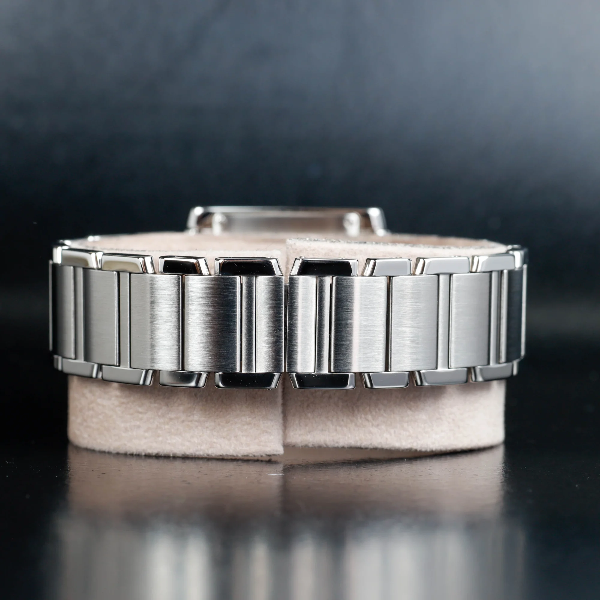 Cartier Tank FranÇaise With Natural Diamonds Customization acciaio 4