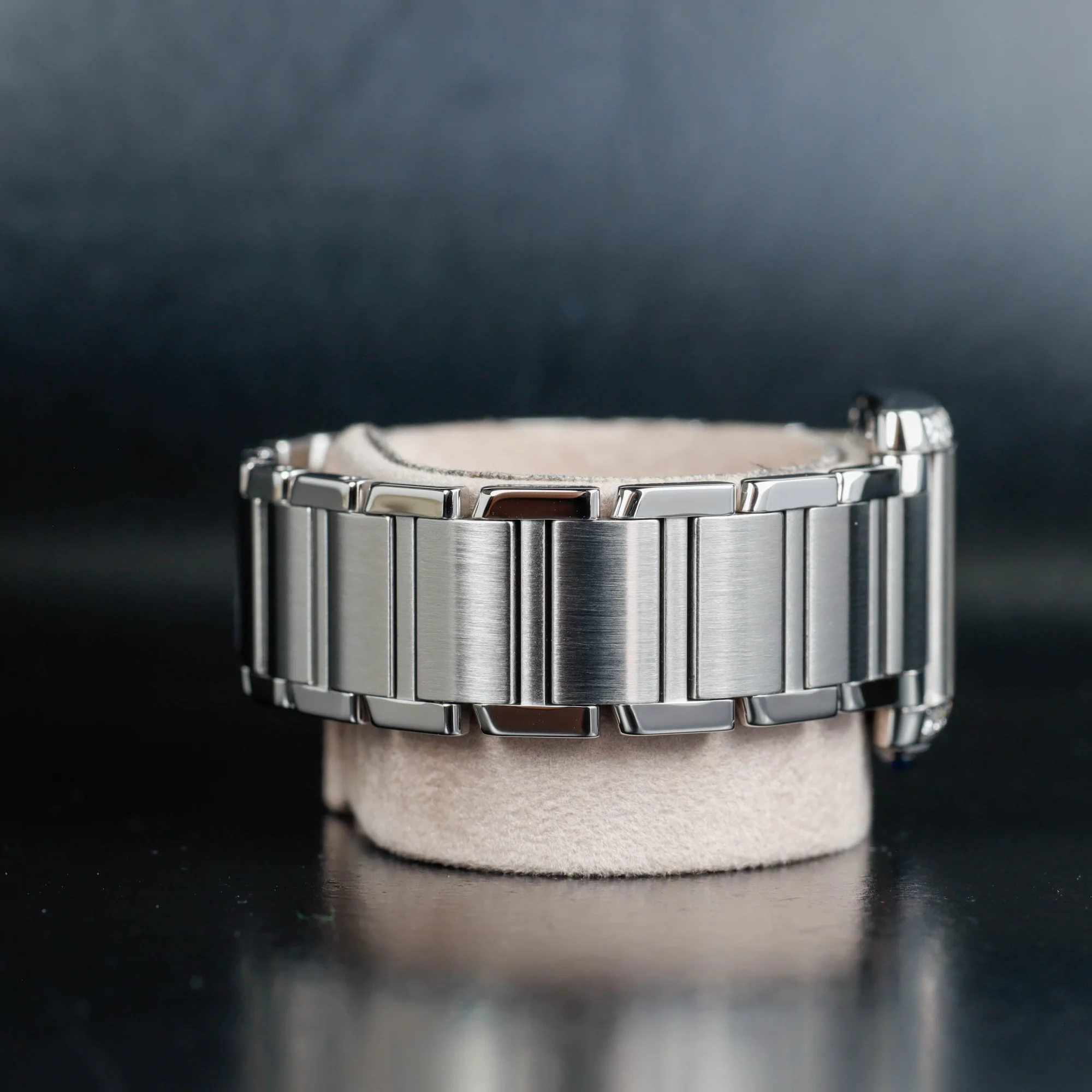 Cartier Tank FranÇaise With Natural Diamonds Customization acciaio 5