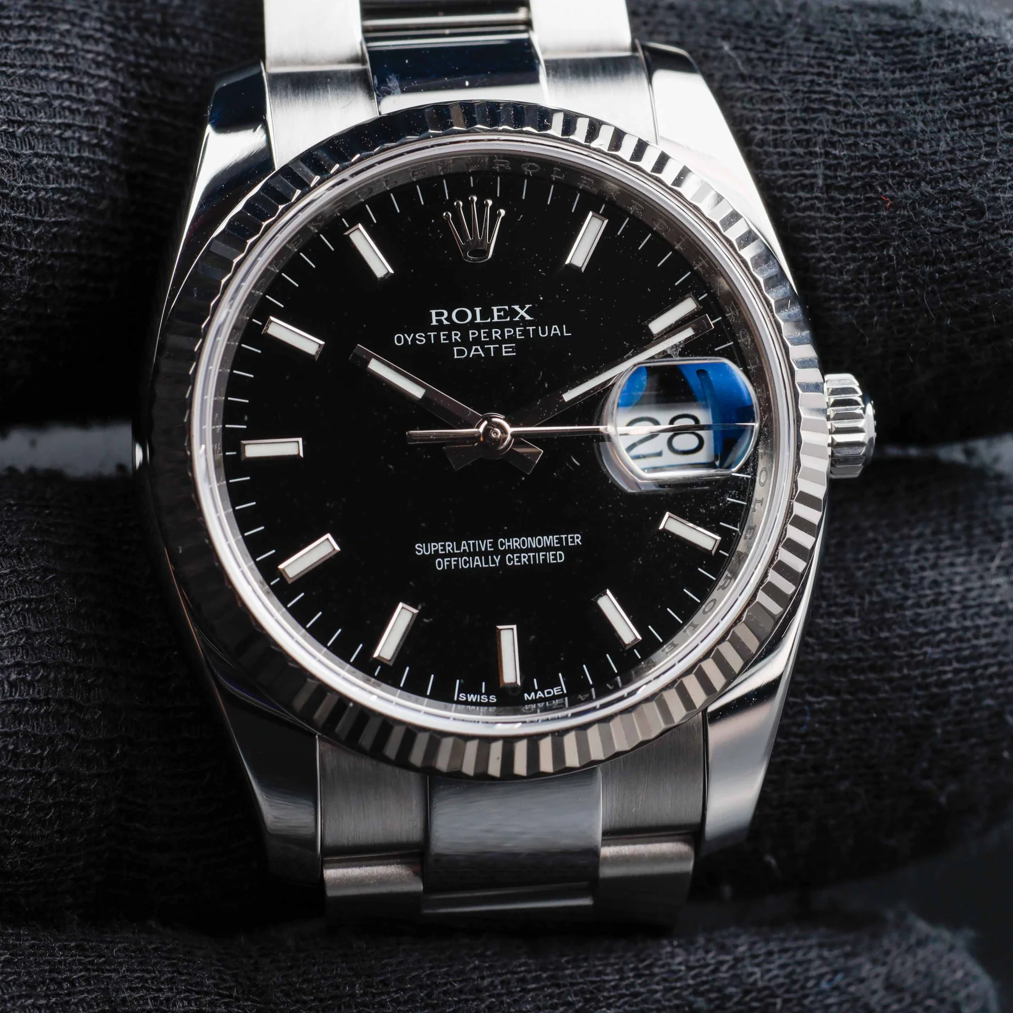 Rolex Auster Perpetual 34 stahl/weißgold 9