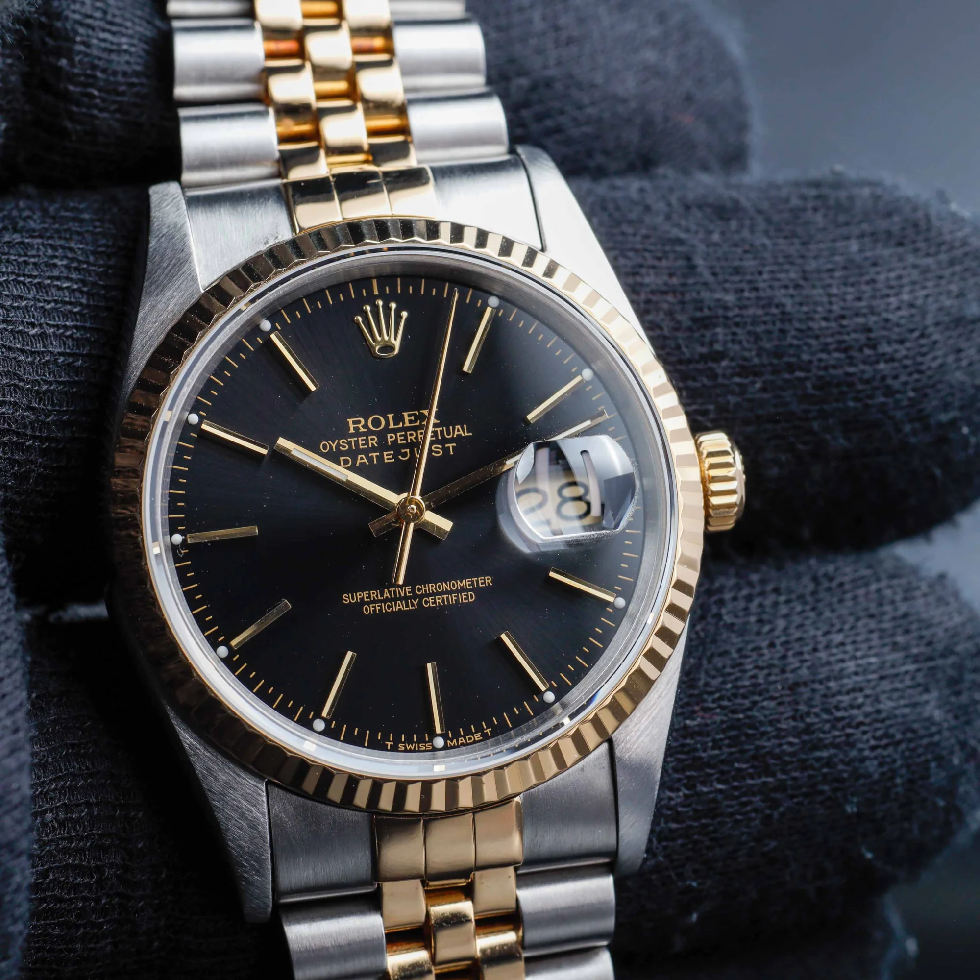 Rolex Datejuste 36 acier/or jaune 10