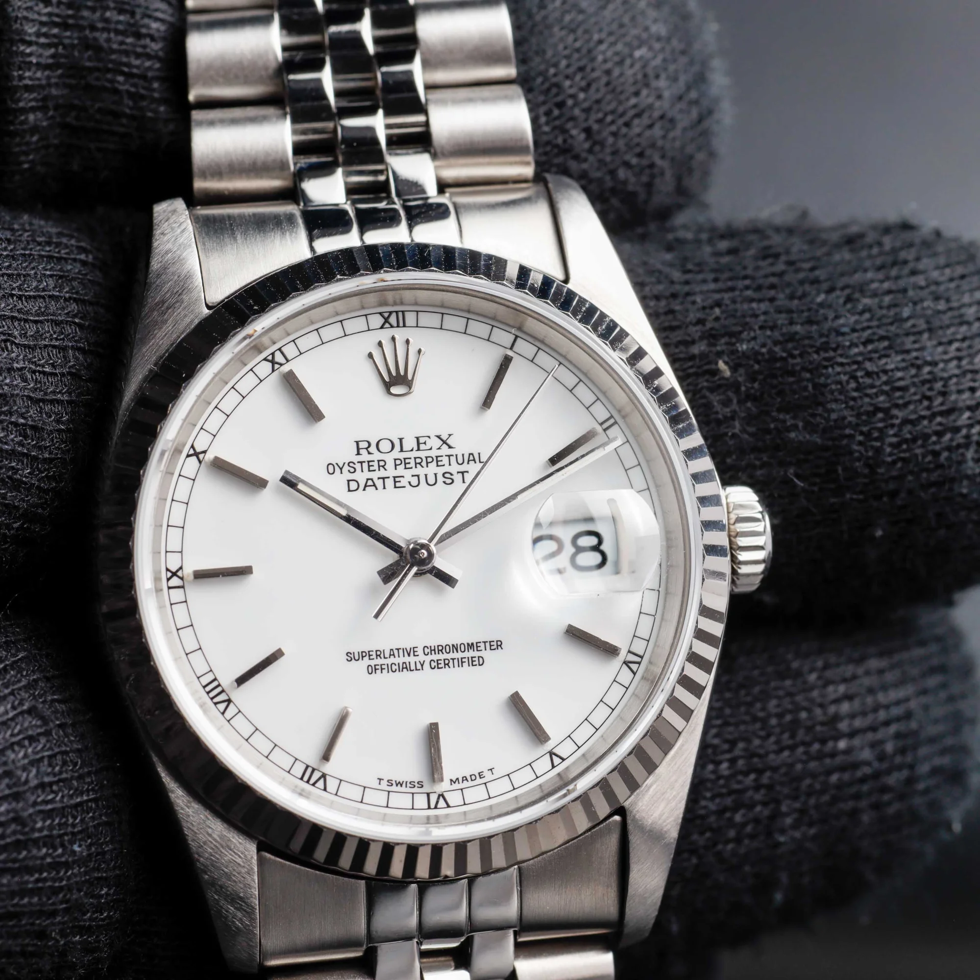 Rolex Datejust 36 acciaio/oro bianco 19
