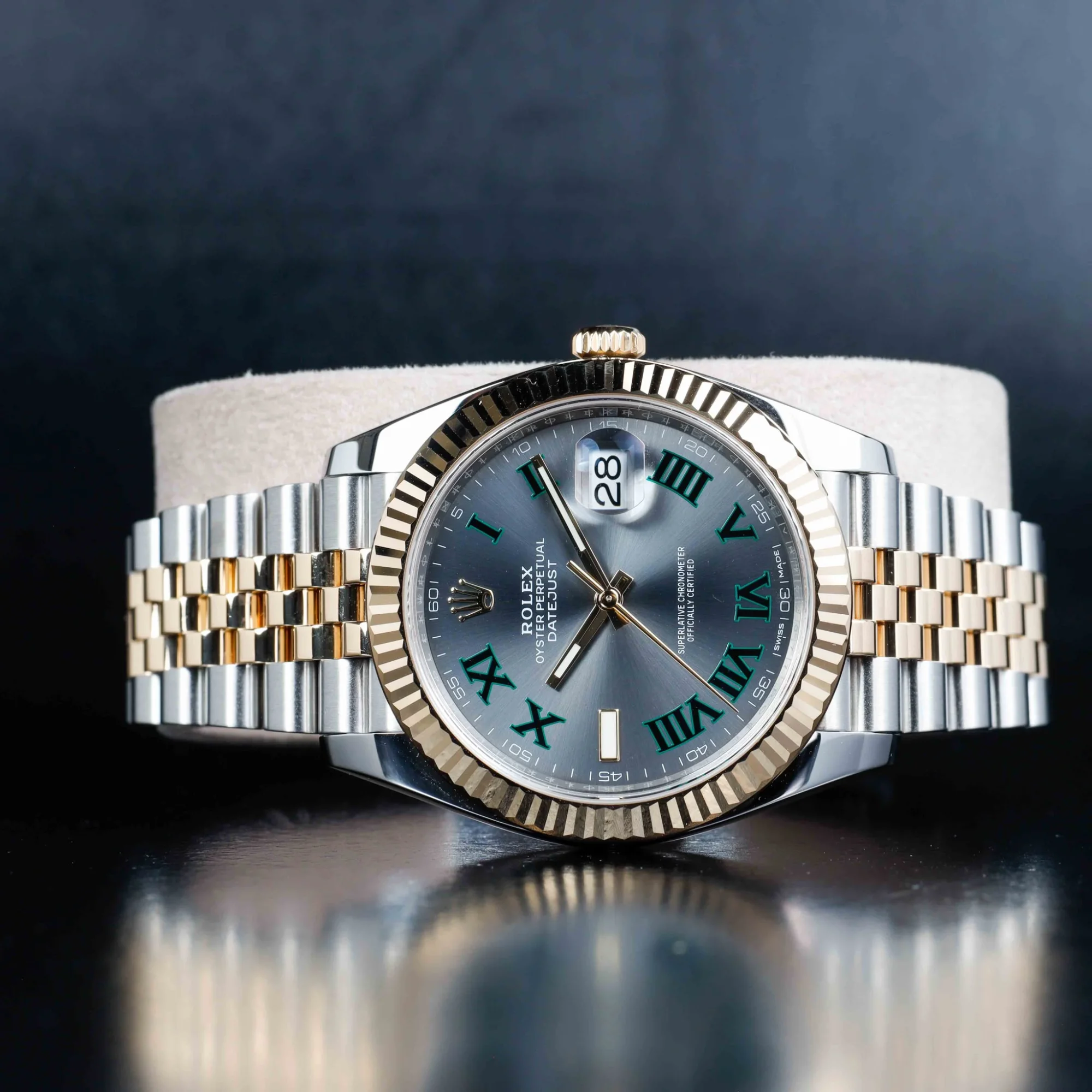 Rolex Datejust 41 „wimbledon“ stahl/gelbgold 2