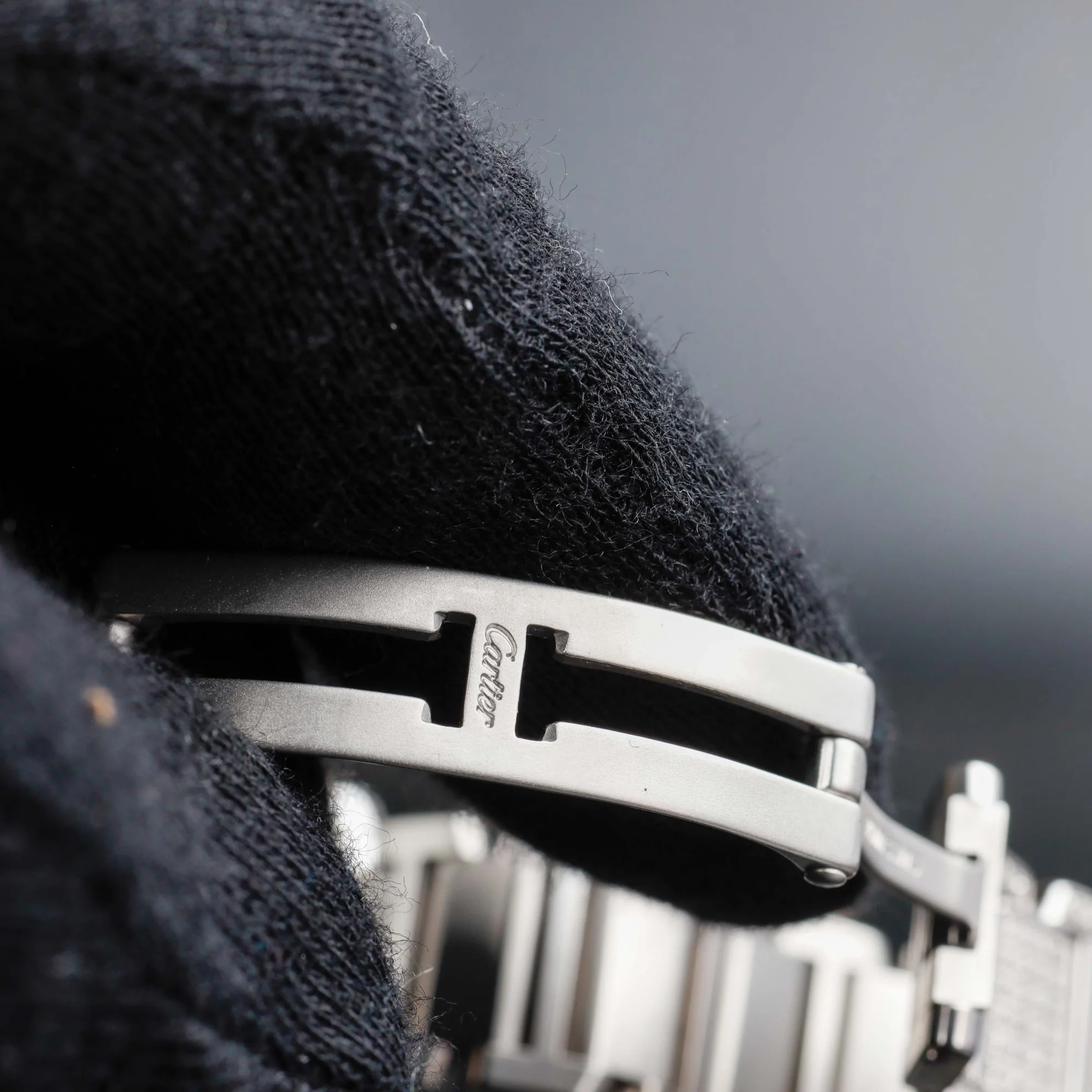 Cartier Tank Française Iced  Fully Custom Diamond steel 10