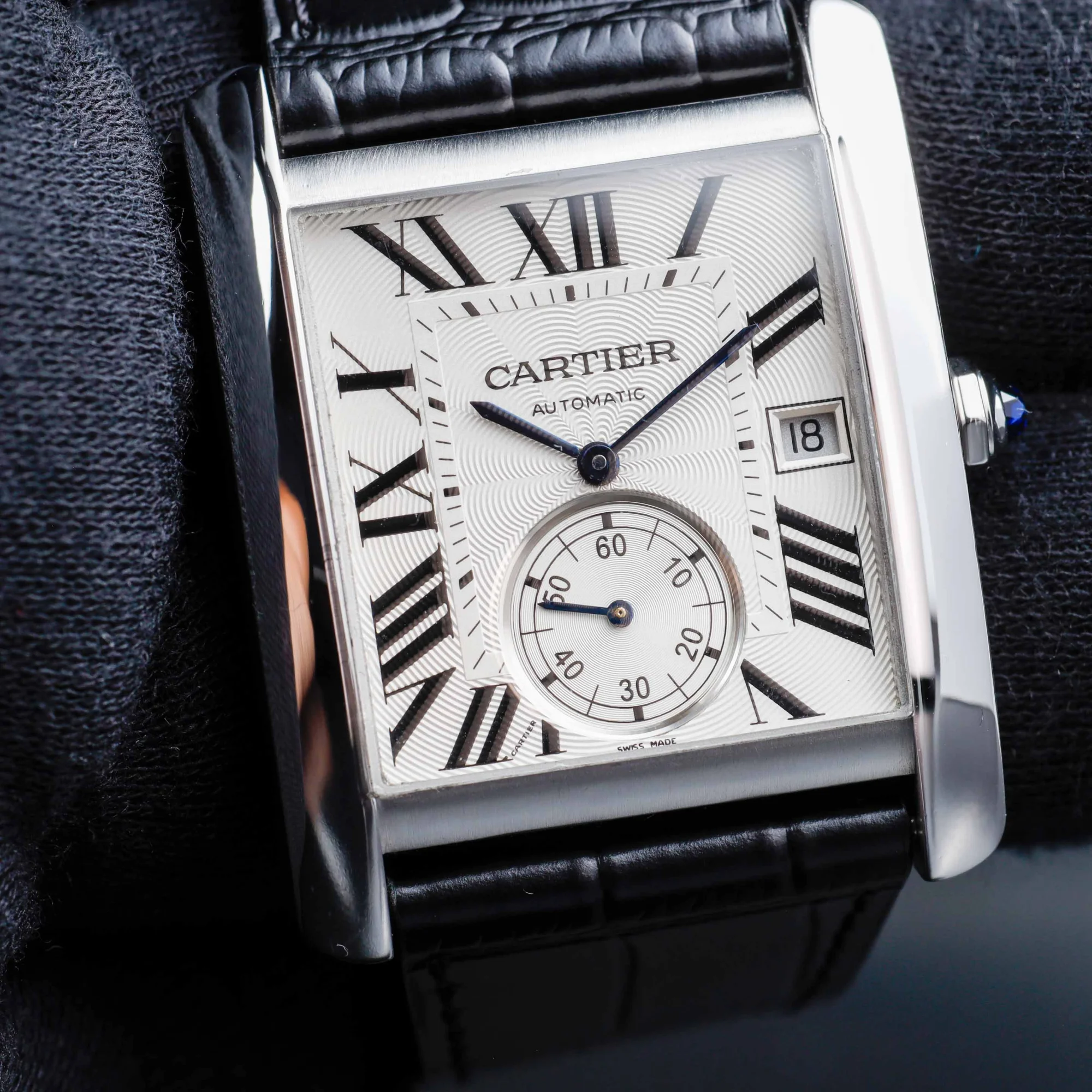 Cartier Tank Mc stahl 8
