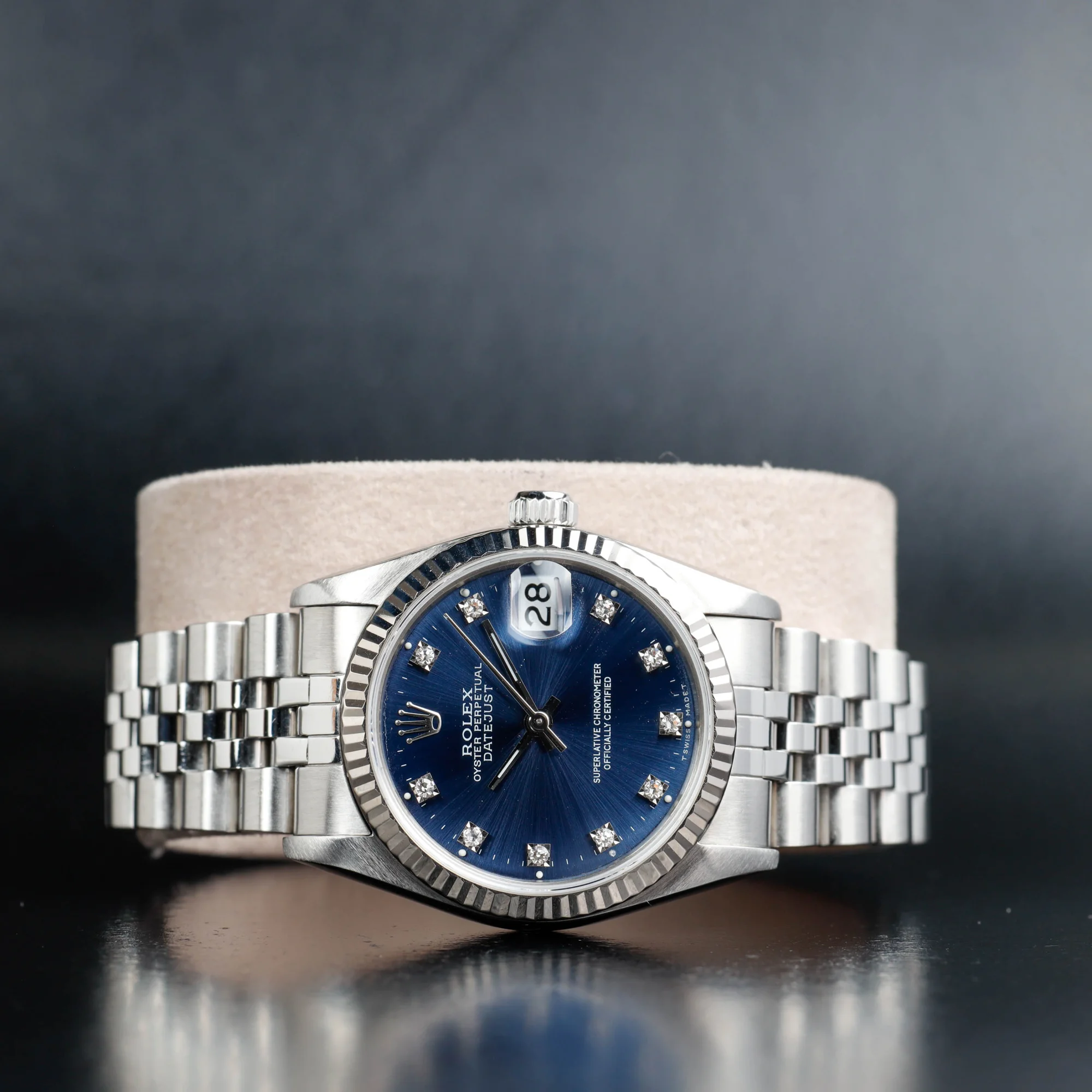 Rolex Datejust Mit Diamantzifferblatt stahl/weißgold 2